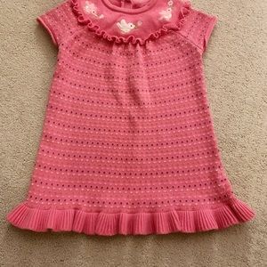 Girl’s pink sweater dress 18-24months